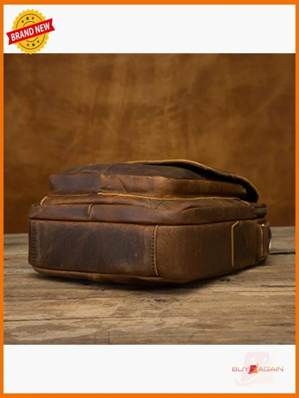 Genuine Leather Messenger Bag Cross Body Shoulder Satchel for Men Tablet